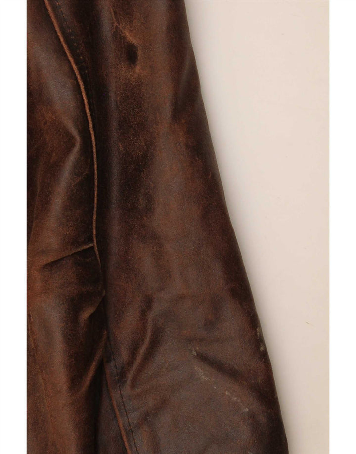 Veste en cuir pour homme U.S Air Force IT 52 XL marron colour block
