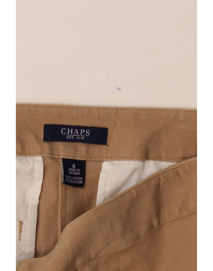 CHAPS Womens Straight Skirt US 6 Medium W30  Brown Cotton Vintage Chaps and Second-Hand Chaps from Messina Hembry 