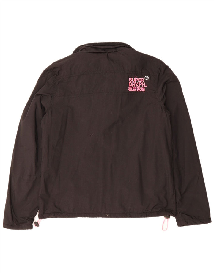 SUPERDRY Veste coupe-vent The Windhiker pour femme UK 16 Large Noir