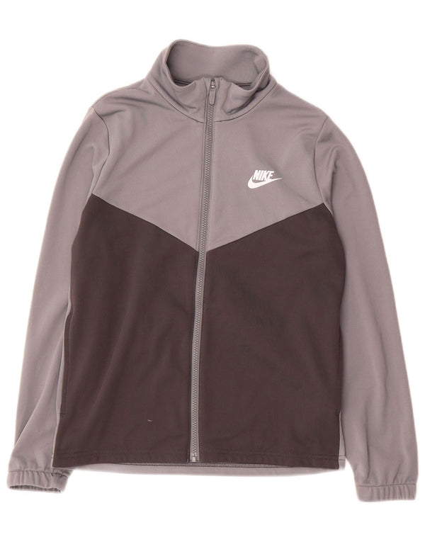 Veste de survêtement Nike Graphic pour garçon, 12-13 ans, grand, gris, color block