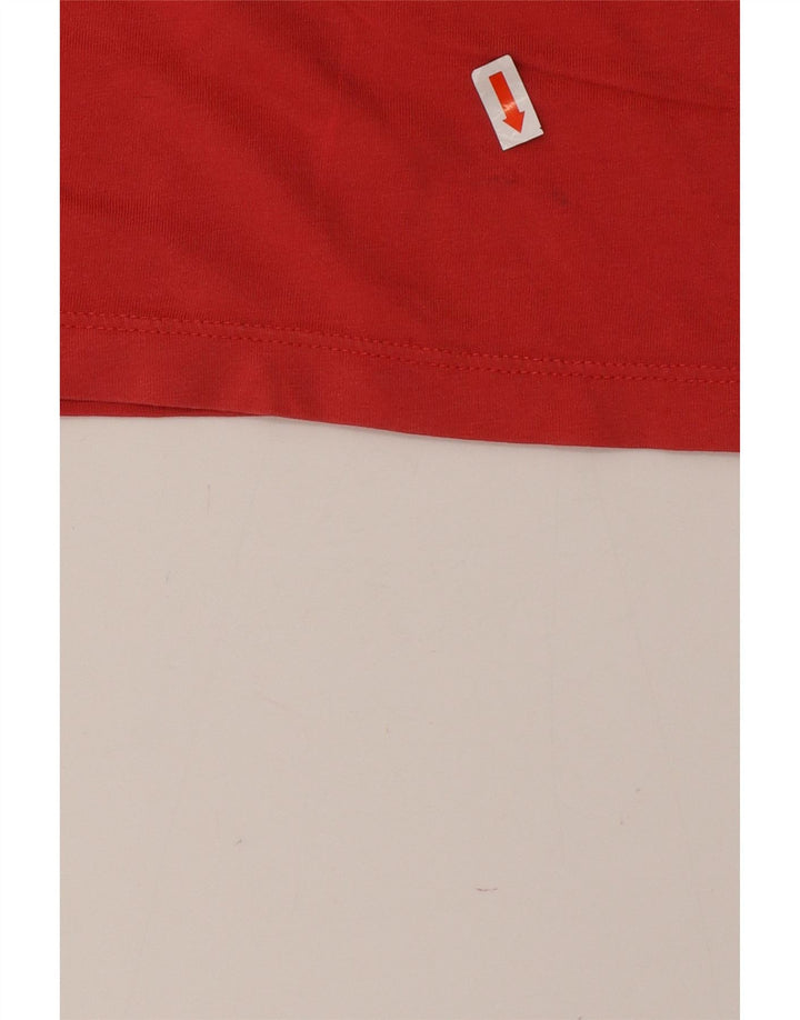 REPLAY T-Shirt Graphique Homme Rouge Moyen Coton