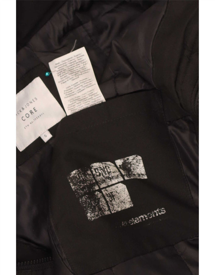 Jack & Jones Veste matelassée à capuche pour homme UK 36 Small Noir Polyester