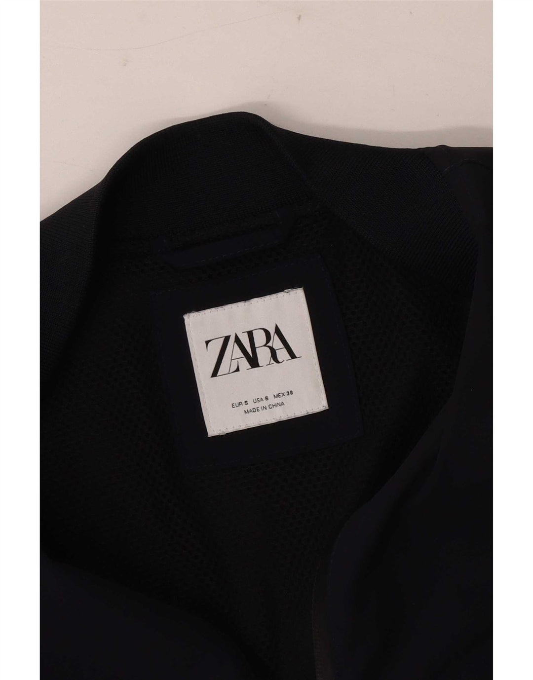 Zara Veste Bomber Homme UK 36 Petit Bleu Marine