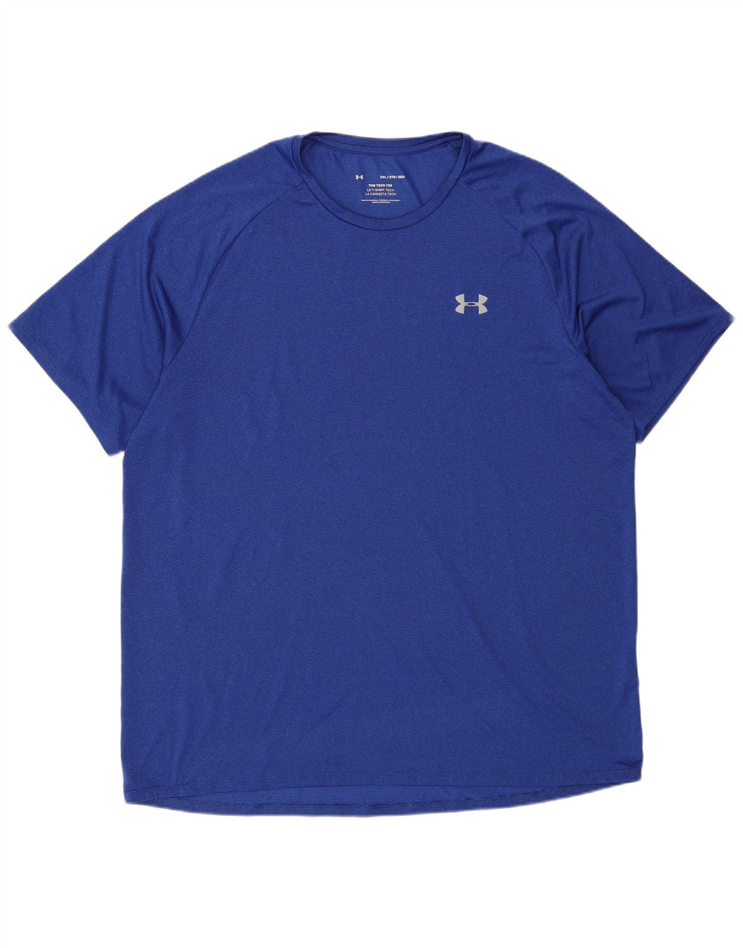 Under Armour T-Shirt Homme Top 2XL Bleu Polyester