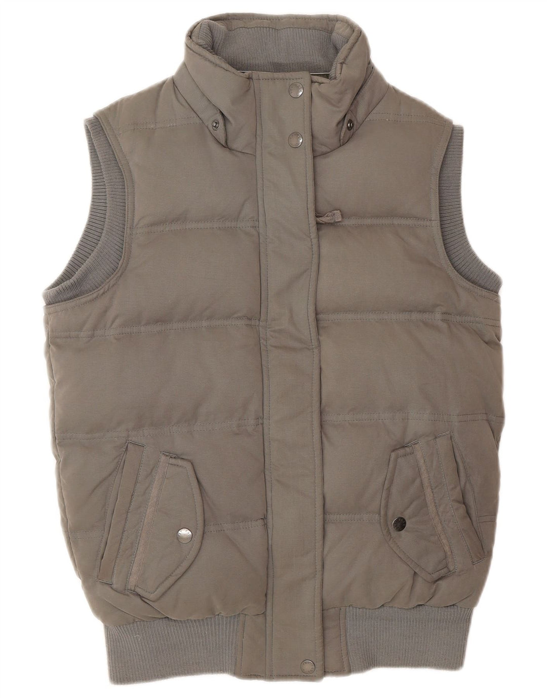 Fat Face Gilet rembourré pour femme UK 8 Small Gris Polyester