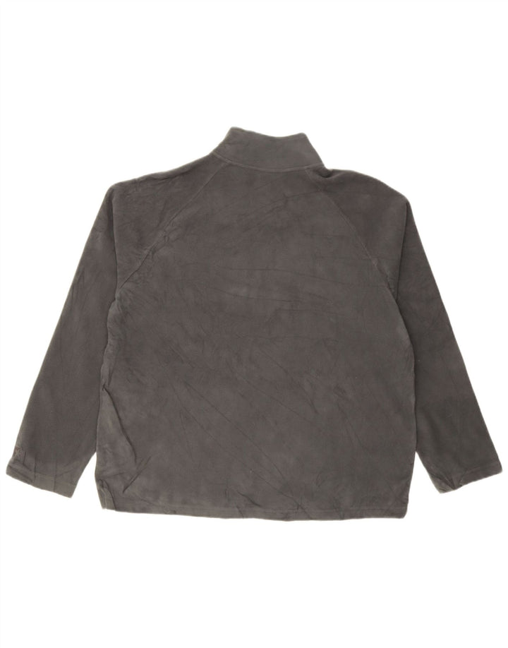 Starter Pull polaire à col zippé pour homme UK 42/44 Large Gris Polyester