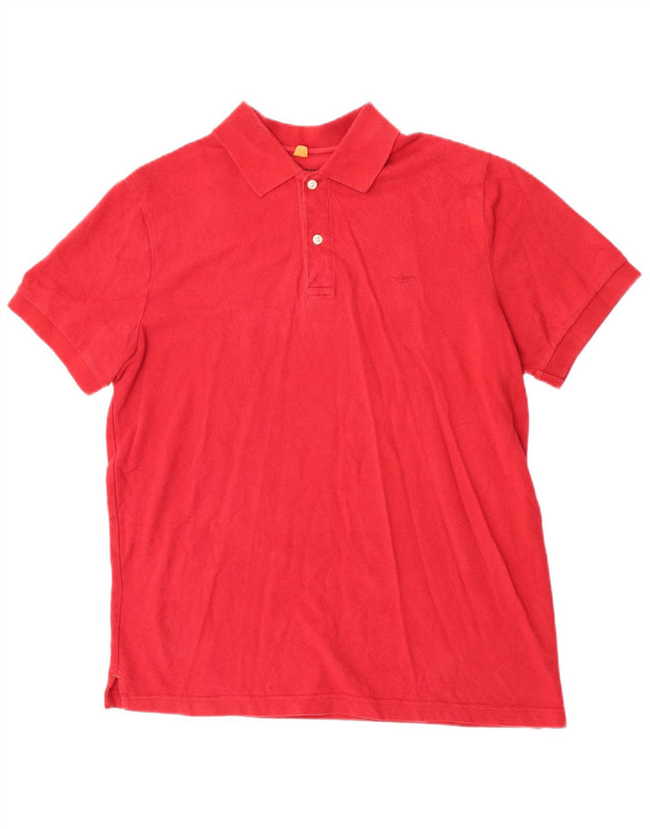 Dockers Polo Homme Rouge Moyen Coton