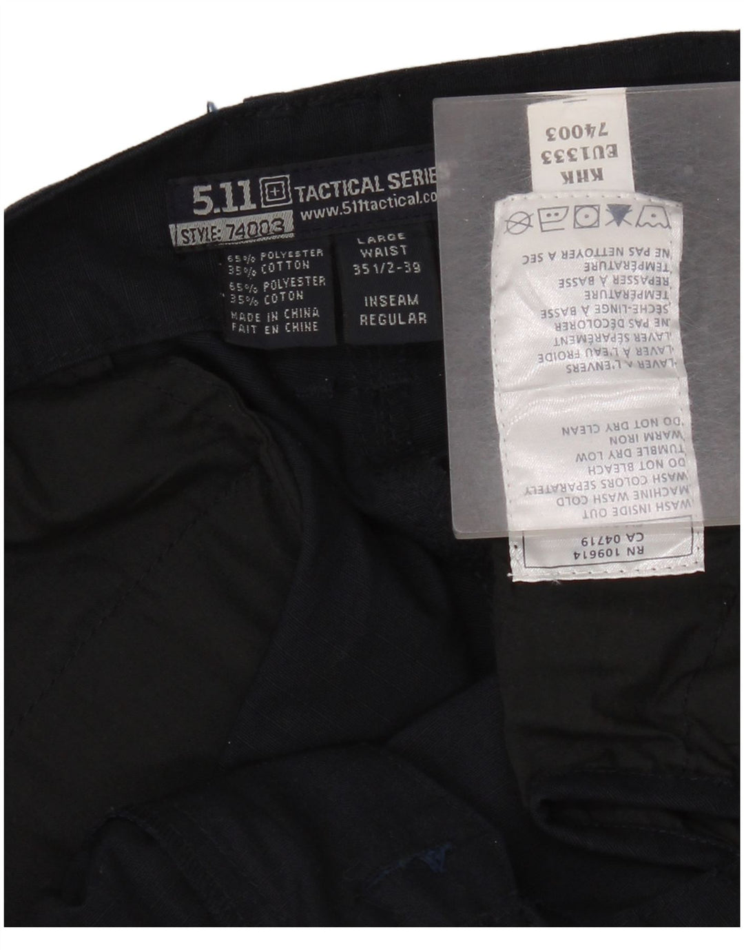 Pantalon cargo droit homme 5.11 Tactical Series W35 L32 bleu marine