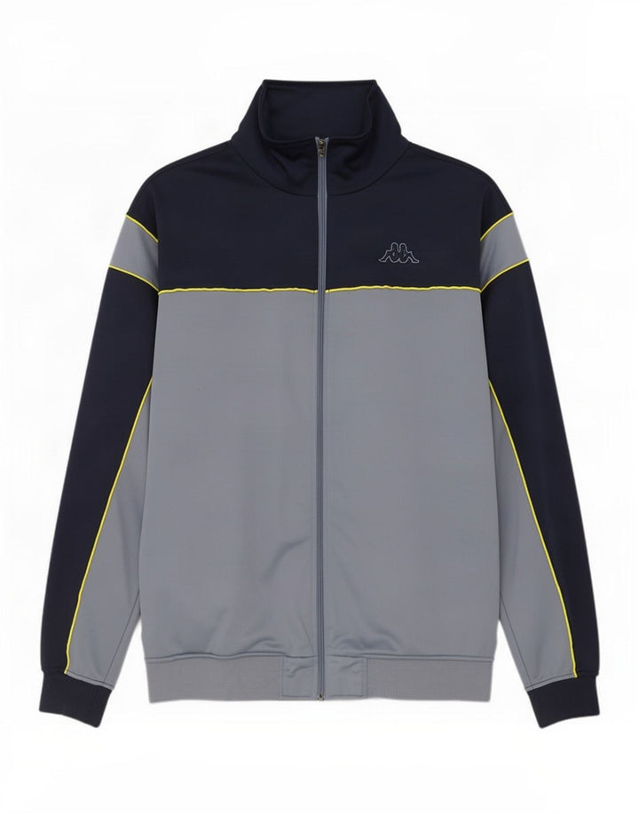 Kappa Veste de survêtement pour homme XL Bleu Colorblock Polyester
