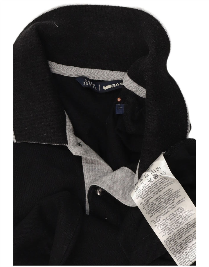 Gas Polo Homme Grand Noir Coton