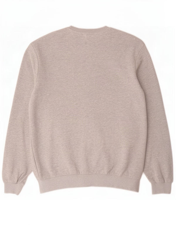 Fila Homme Sweatshirt Jumper Petit Gris Moucheté Coton