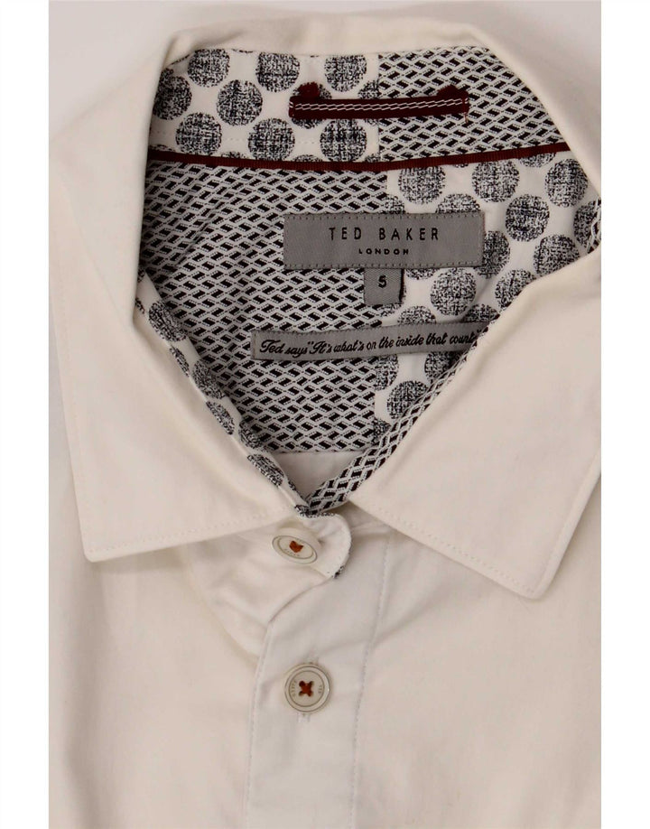 Ted Baker Chemise Homme Taille 5 XL Coton Blanc