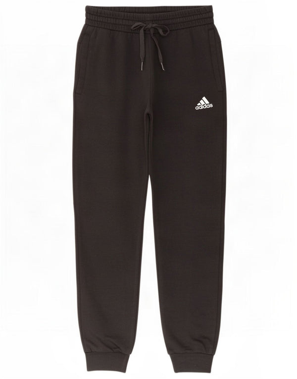 Adidas Pantalon de survêtement pour femme Joggers UK 4/6 XS Noir Coton