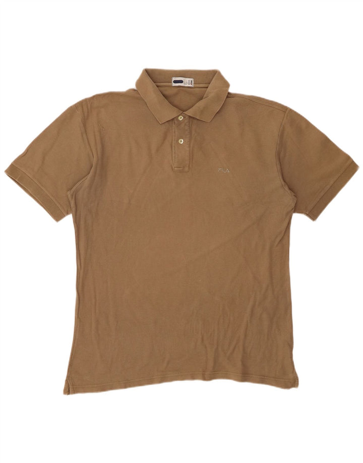 FILA Polo Homme Marron Moyen