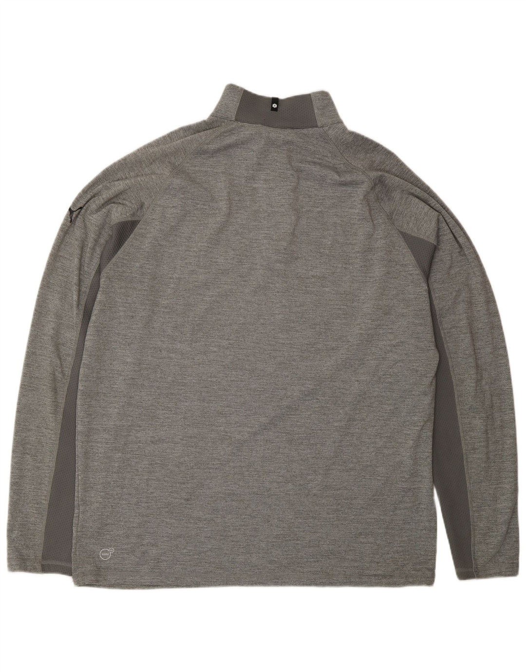 PUMA Haut de survêtement à col zippé pour homme XL Gris Polyester