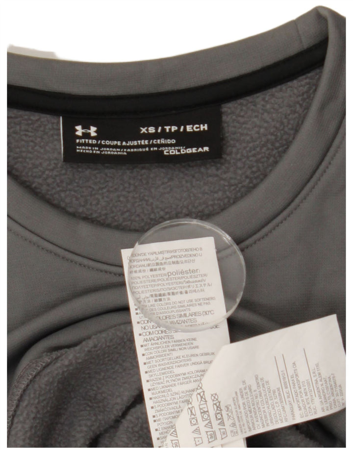 Under Armour Cold Gear Sweatshirt Jumper XS Gris Polyester