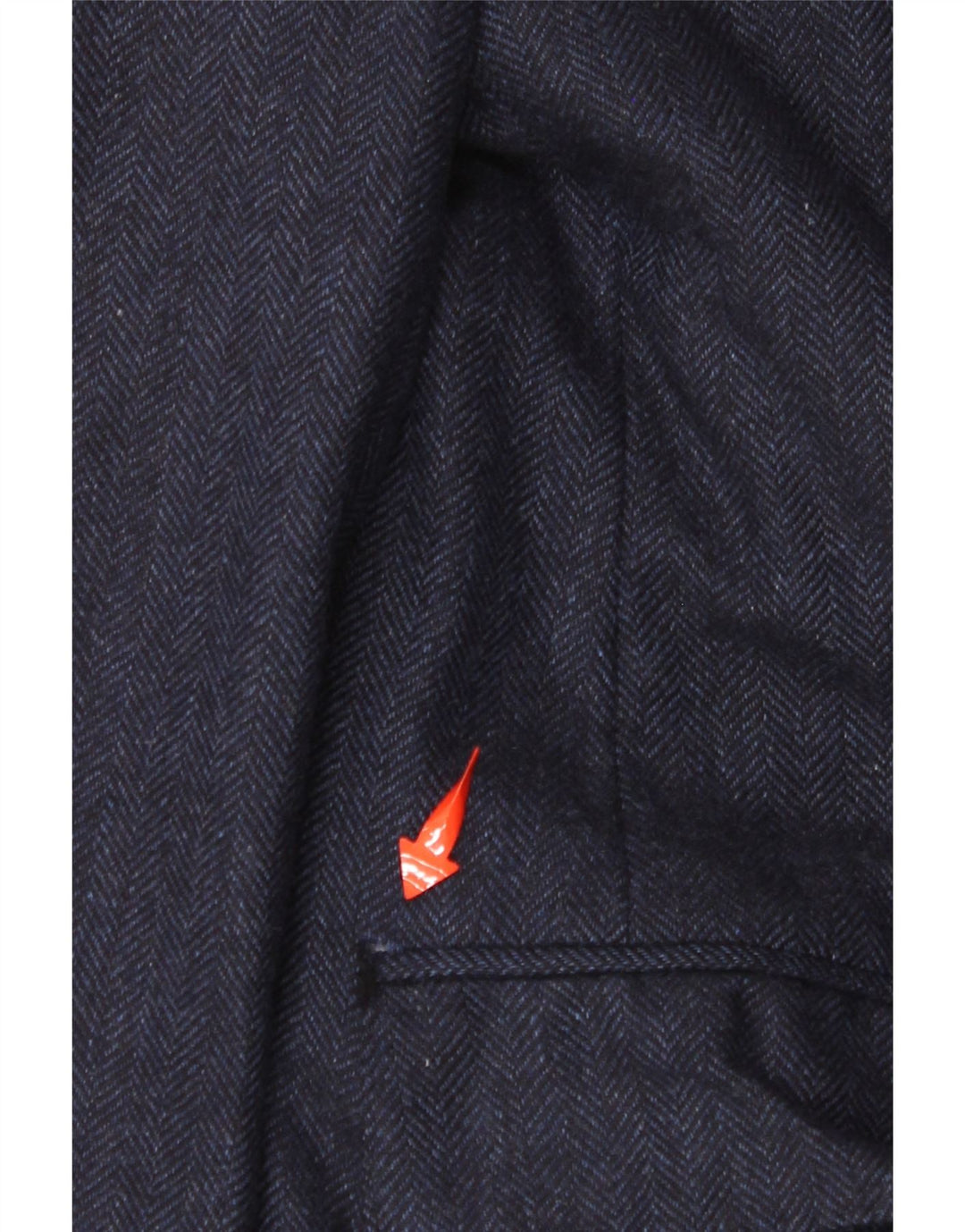 CANALI Veste Blazer 2 Boutons Homme IT 52 XL Bleu Marine Chevrons Cachemire