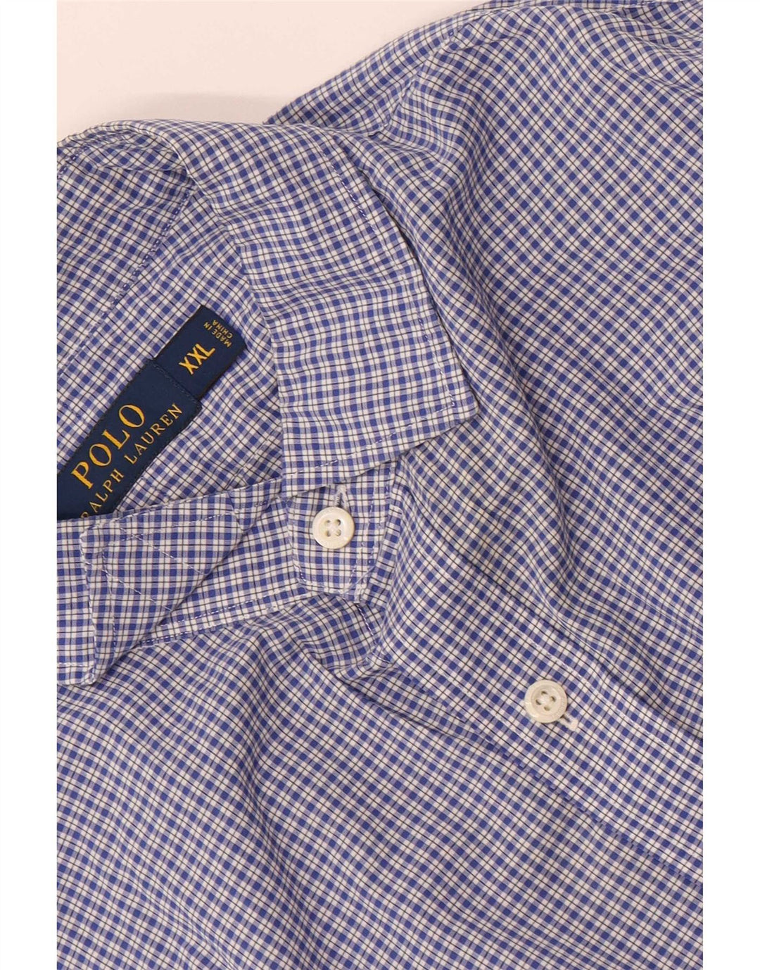Polo Ralph Lauren Chemise Homme 2XL Bleu Carreaux Coton