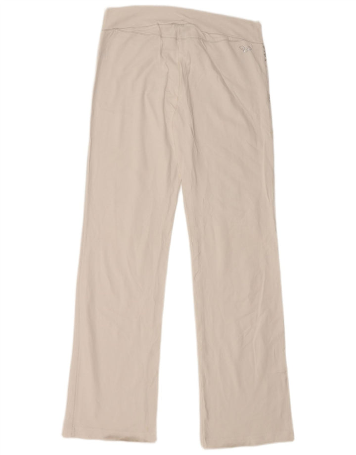 Arena Pantalon de survêtement graphique pour femme UK 10 Small Blanc Coton