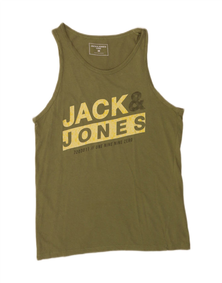 Jack & Jones Débardeur Graphique Homme Large Vert Coton