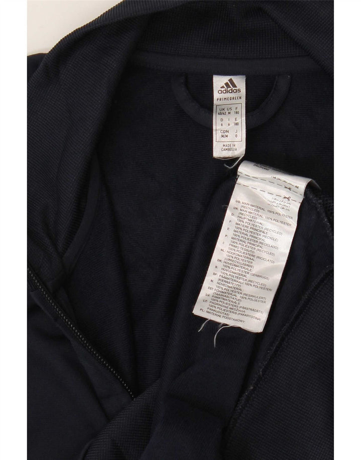 Adidas Veste de survêtement graphique pour homme UK 40/42 Bleu marine moyen