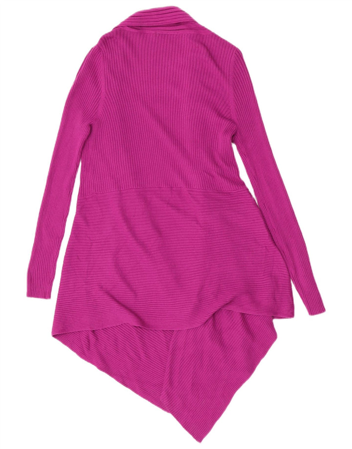 Marks & Spencer Pull cardigan ouvert asymétrique pour femme UK 16 Large Rose