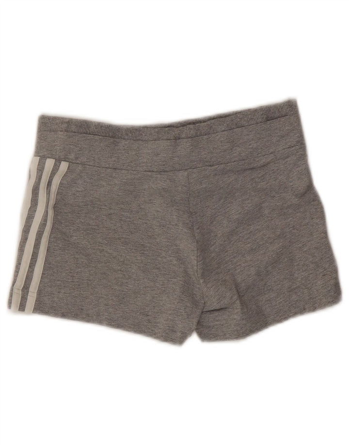 Adidas Short de sport pour femme UK 8 Petit gris moucheté