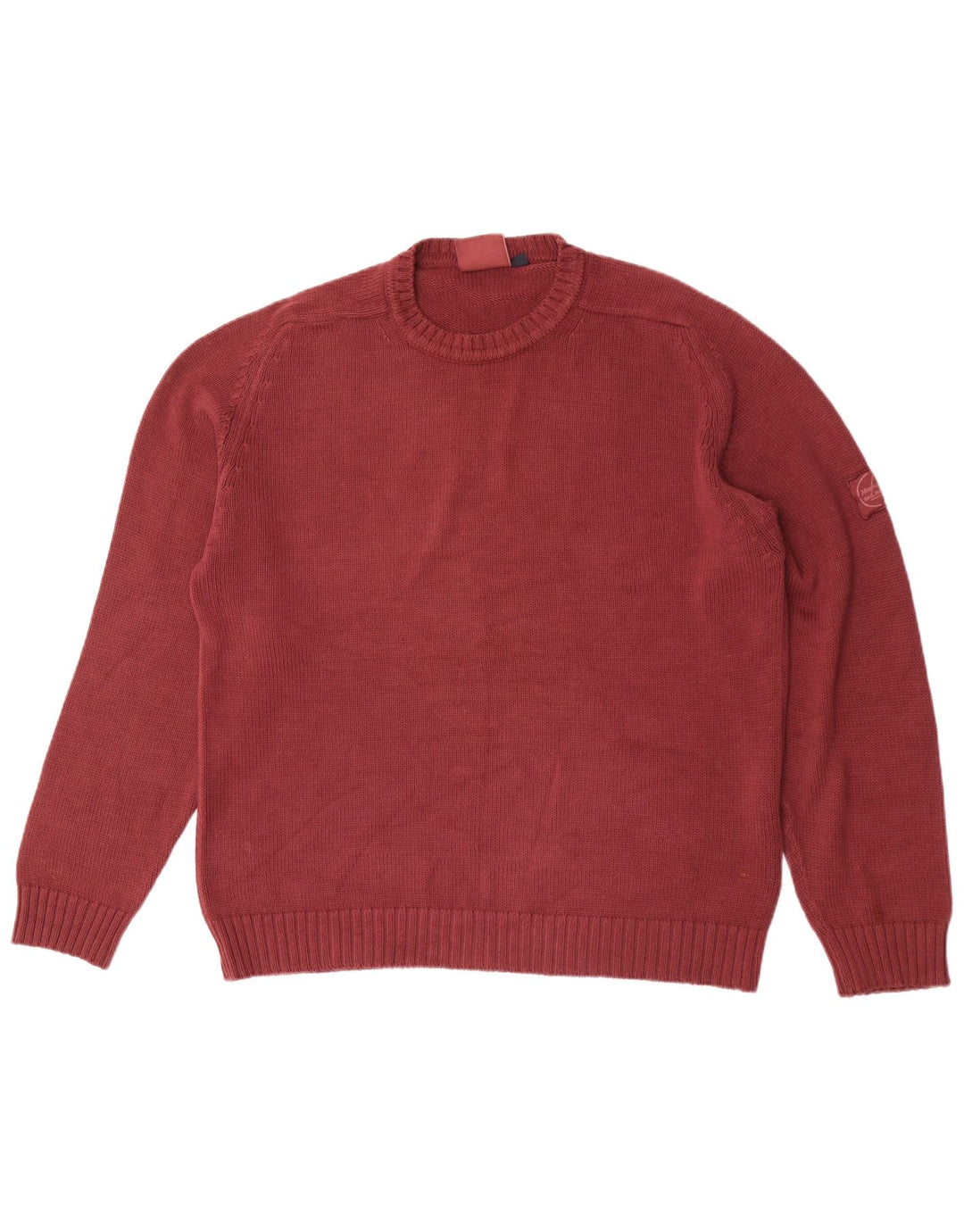 Murphy & Nye Pull à col rond pour homme en coton marron Taille L