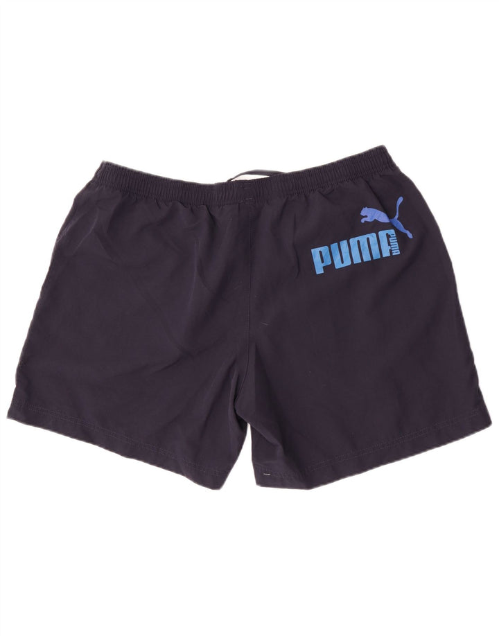 Puma Short de Sport Graphique Homme XL Bleu Marine Polyester