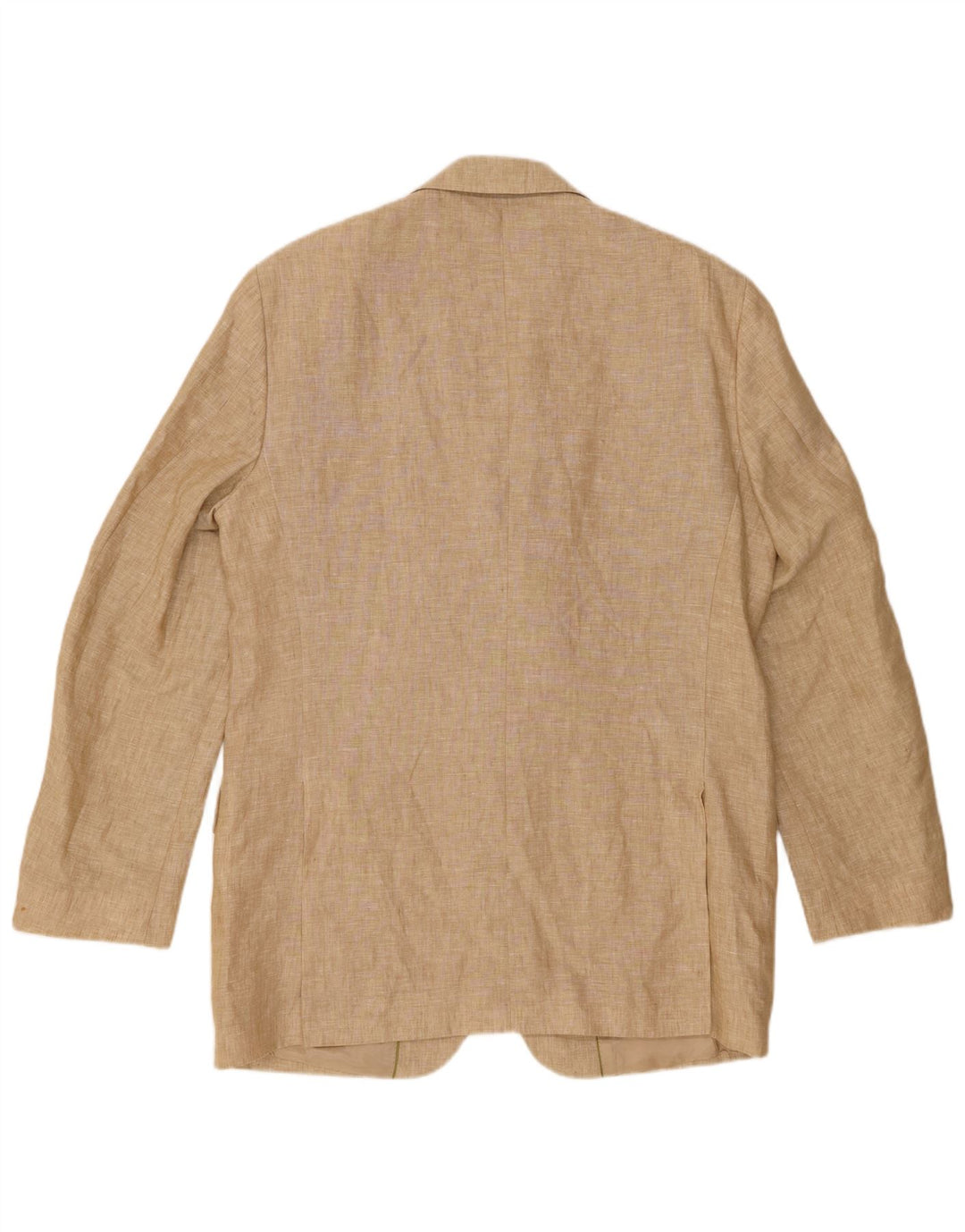 MASSIMO DUTTI Veste blazer à 3 boutons pour homme UK 38 Lin beige moyen