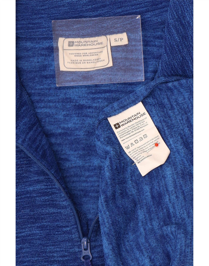 Mountain Warehouse Pull polaire à col zippé pour homme Petit polyester moucheté bleu