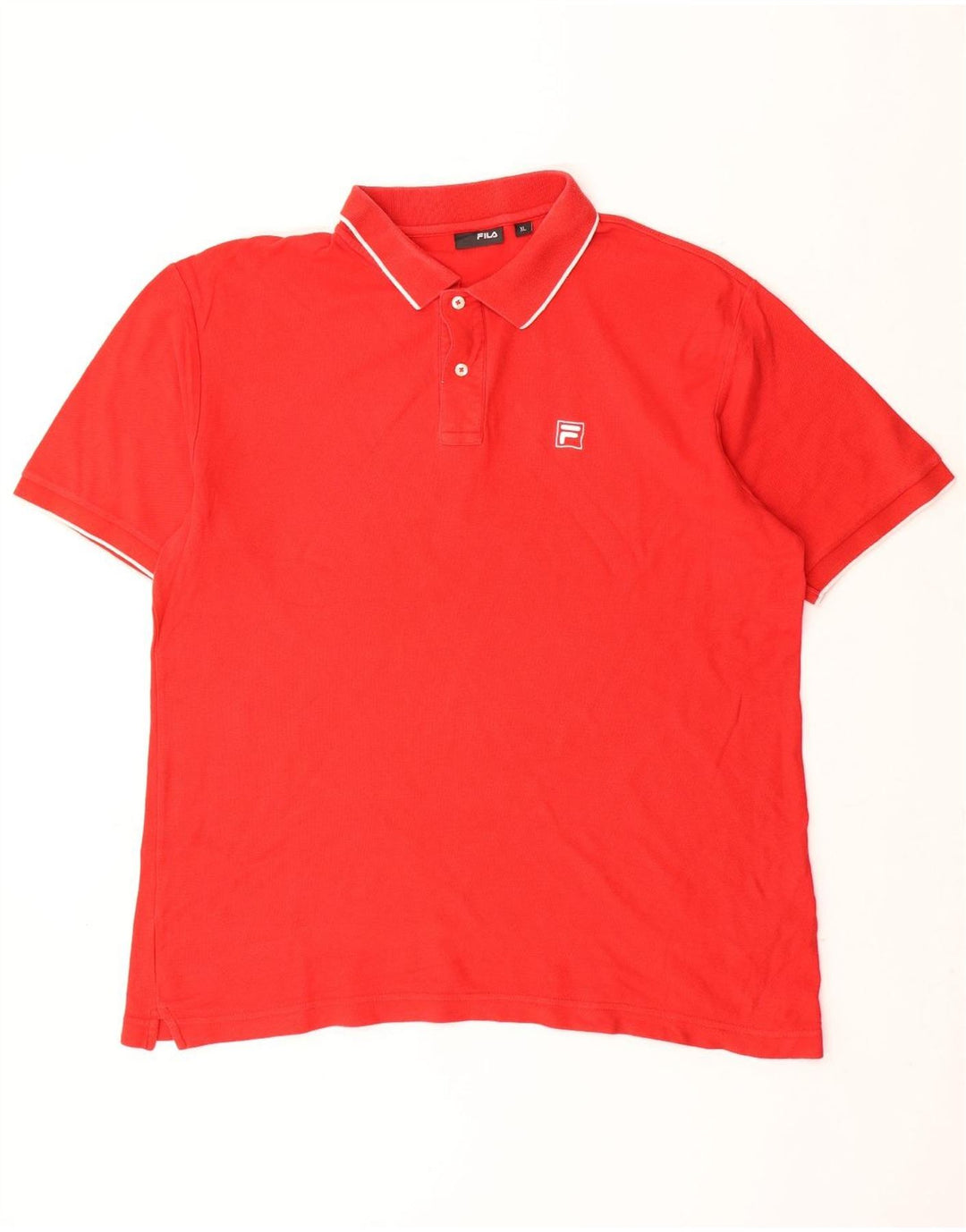 FILA Polo Homme XL Rouge Coton