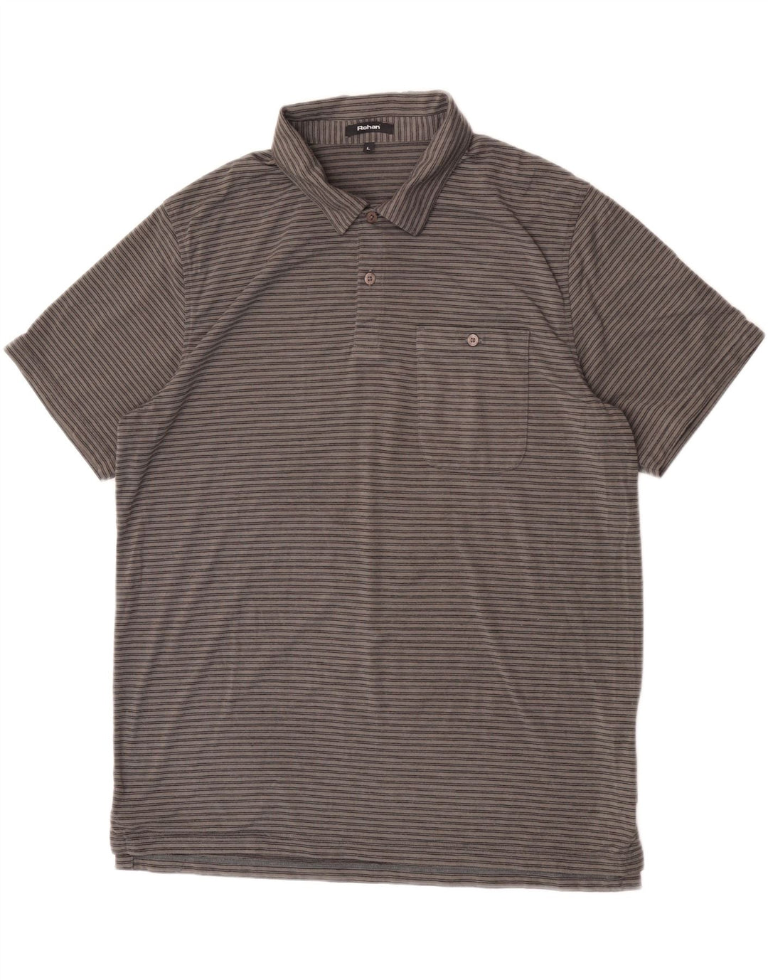 Rohan Polo Homme Grande Rayure Gris Polyester