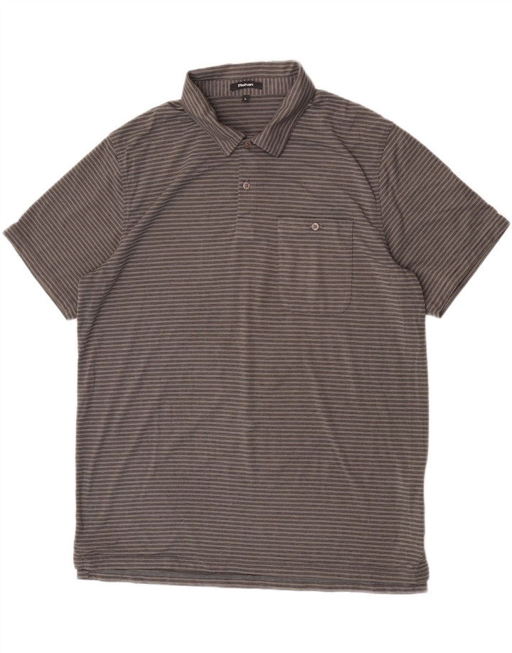 Rohan Polo Homme Grande Rayure Gris Polyester