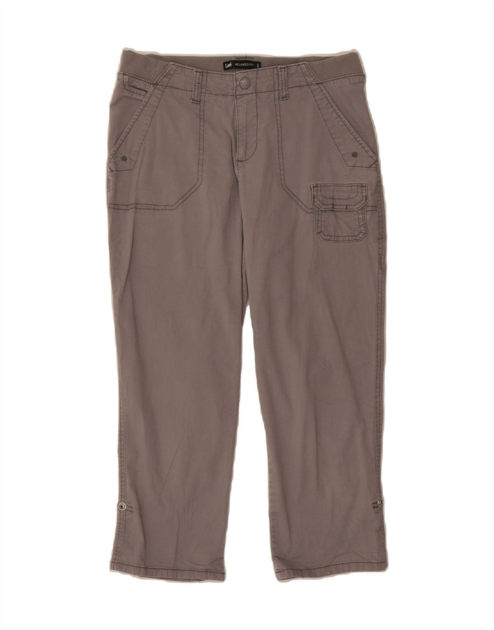 LEE Womens Relaxed Fit Cargo Trousers US 8 Medium W27 L23 Grey Cotton Vintage Lee and Second-Hand Lee from Messina Hembry 