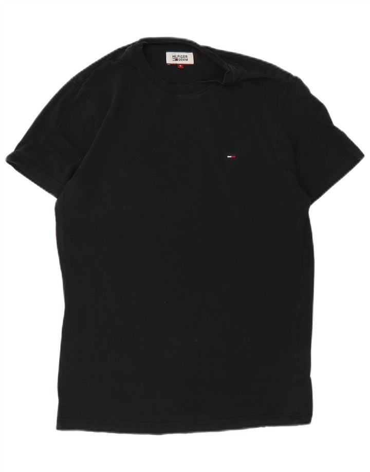Tommy Hilfiger T-Shirt Homme Petit Noir Coton
