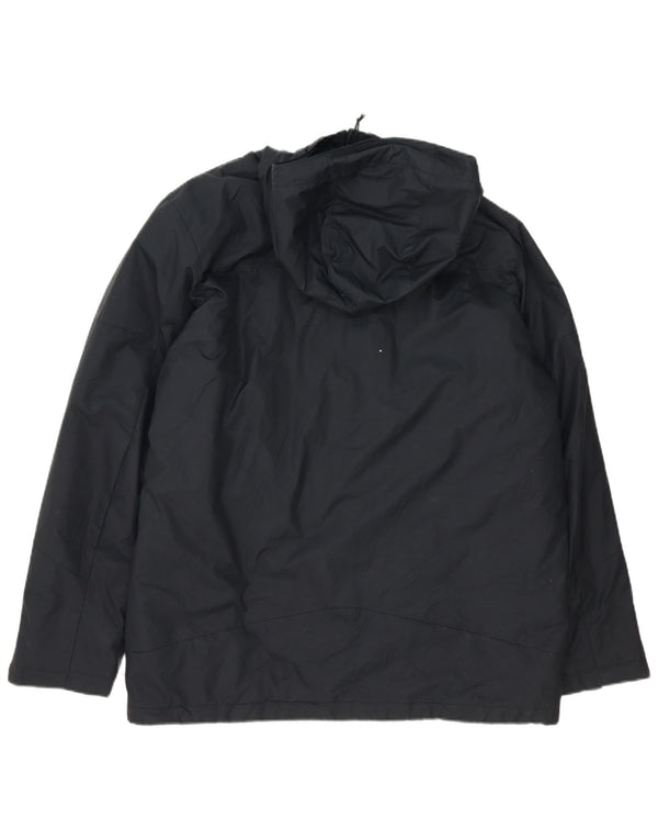 Columbia Veste coupe-vent à capuche pour homme UK 40 Large Noir Nylon