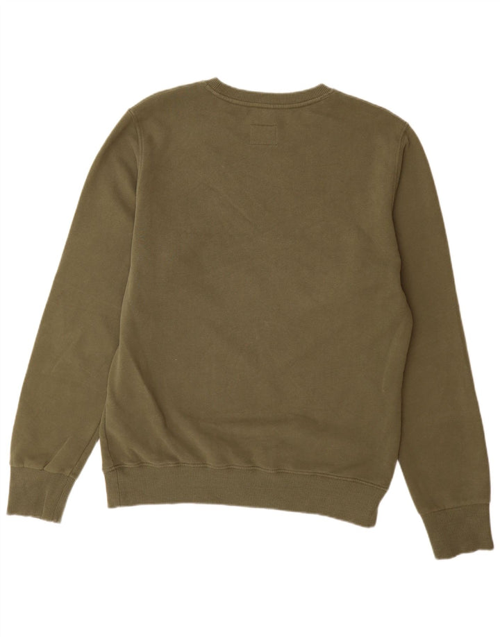 Superdry Homme Graphic Sweatshirt Jumper XL Kaki Coton