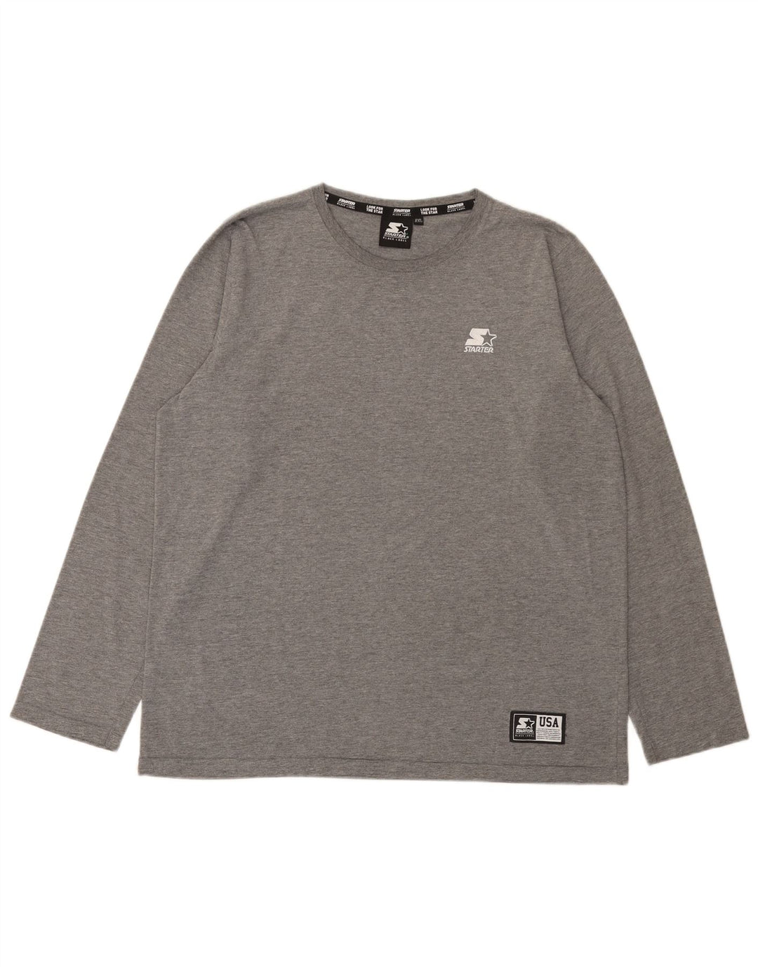 Starter T-shirt à manches longues pour femme UK 21 2XL Gris