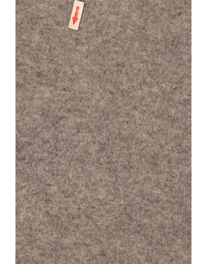 Boden Pull col zippé pour femme UK 44 Laine mouchetée gris moyen