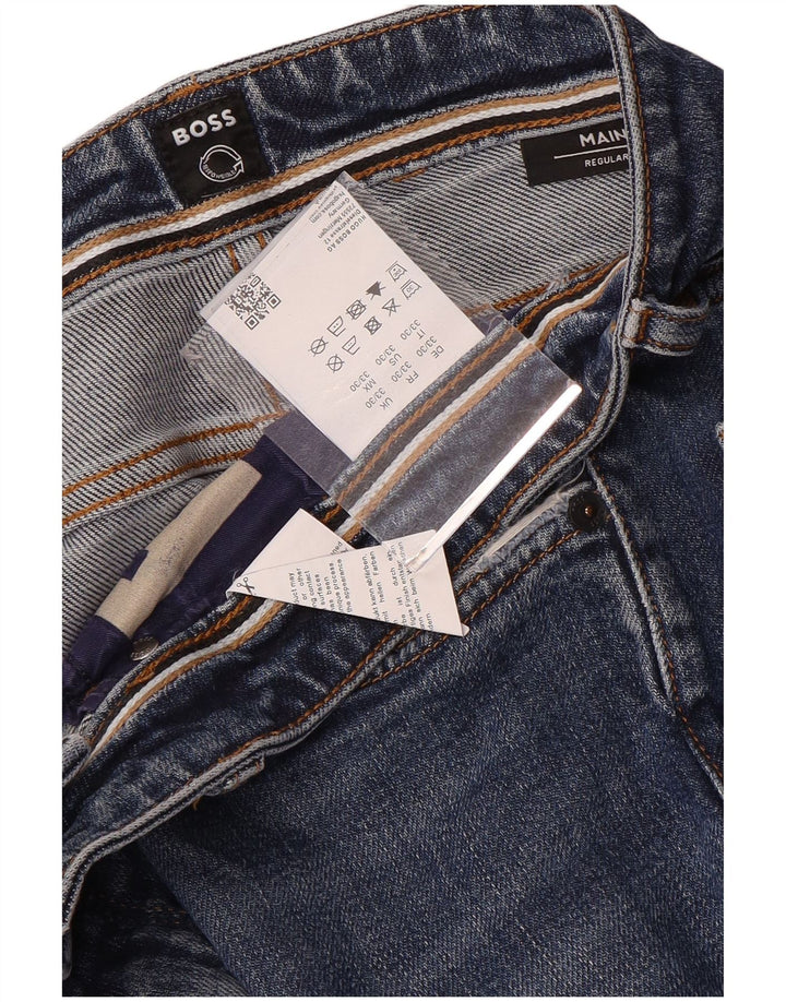 Hugo Boss Jean droit régulier W33 L28 bleu coton