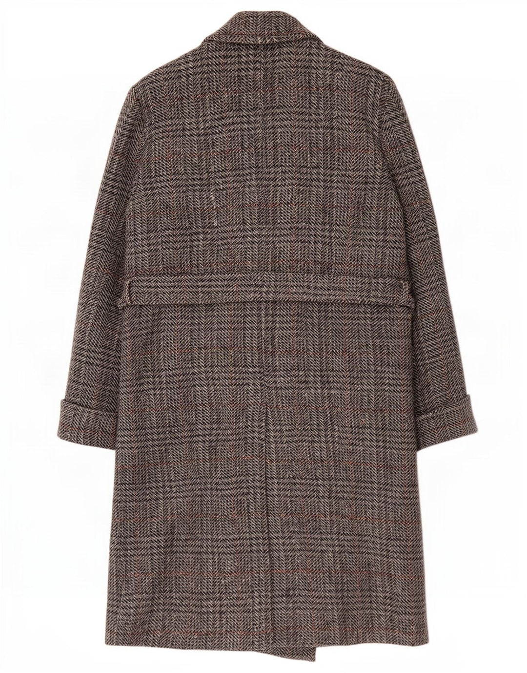 Lebole Manteau croisé coupe ample pour femme IT 44 pied-de-poule gris moyen