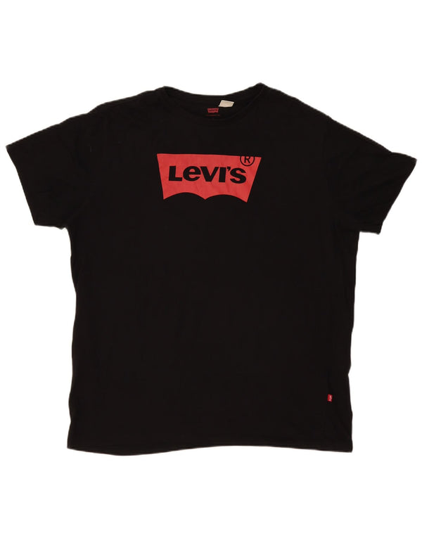Levi's T-Shirt Graphique Top XL Homme Noir Coton