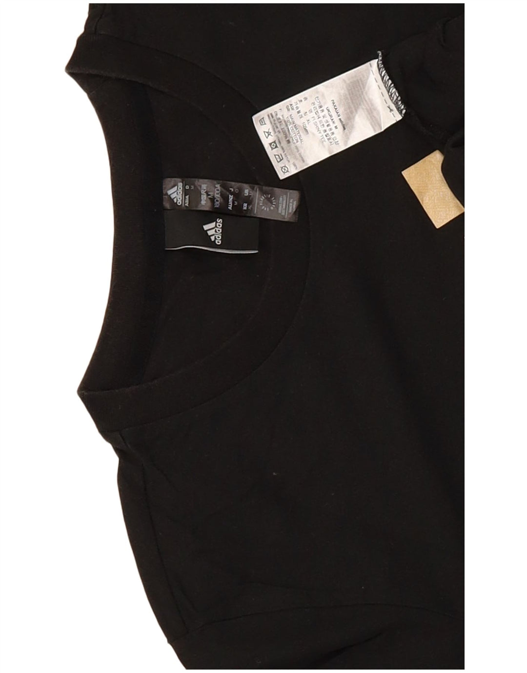 Adidas T-shirt graphique pour homme en coton noir moyen