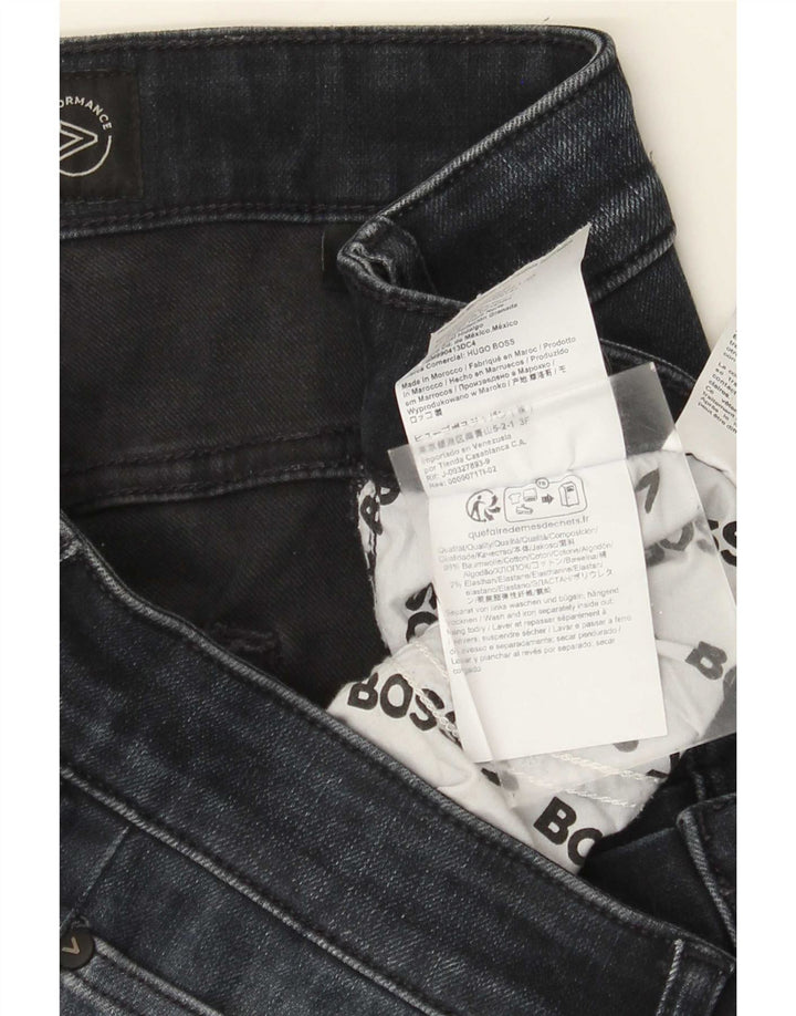 HUGO BOSS Femme Jean Slim W34 L32 Bleu Marine Coton