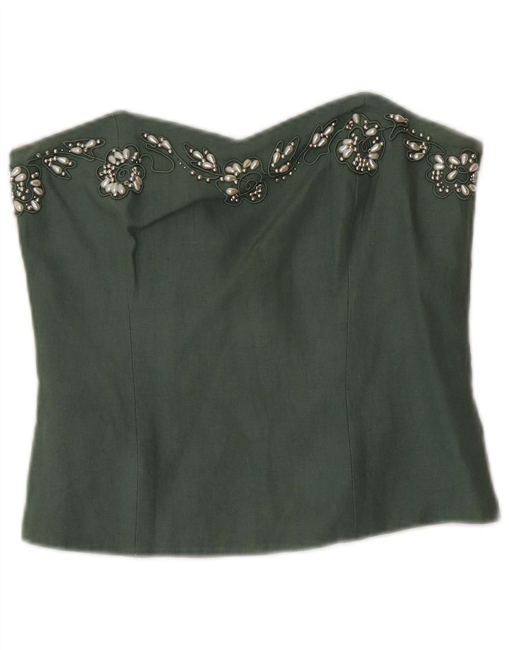 Angelo Santagostino Ensemble jupe 2 pièces pour femme IT 44 Medium W26 Vert Designe