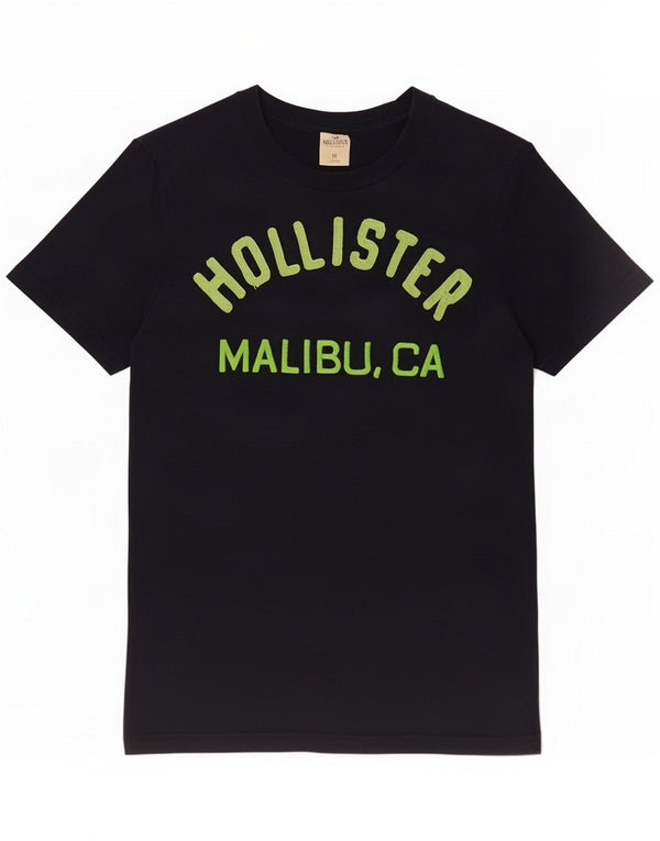 Hollister T-shirt graphique Malibu pour homme en coton bleu marine moyen