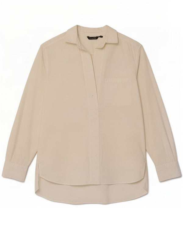 Massimo Dutti Chemise pull femme EU 38 Small Blanc