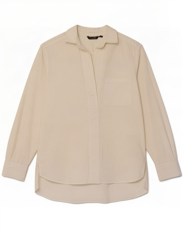 Massimo Dutti Chemise pull femme EU 38 Small Blanc