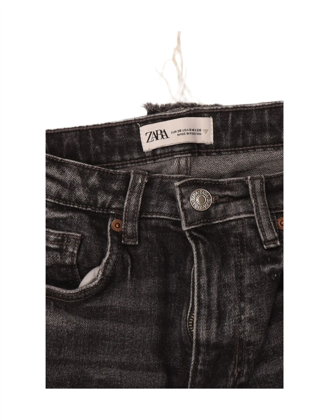 Zara Jean court pour femme EU 36 XS W28 L25 Gris